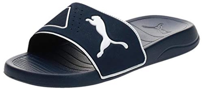 PUMA Popcat 20 TS, Sandalias deslizantes Unisex-Adulto, Azul (Peacoat White), 46 EU