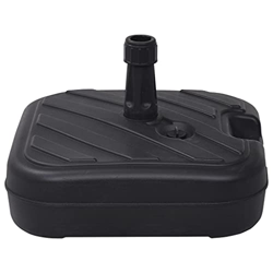 Keyur Base de sombrilla de jardín, Soporte de sombrilla para Exterior Soporte de sombrilla Base de sombrilla Arena/Lleno de Agua 24 L Negro características
