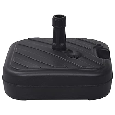 Keyur Base de sombrilla de jardín, Soporte de sombrilla para Exterior Soporte de sombrilla Base de sombrilla Arena/Lleno de Agua 24 L Negro