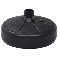 Keyur Base de sombrilla de jardín, Soporte de sombrilla para Exterior Soporte de sombrilla Base de sombrilla Arena/Relleno de Agua 15 L Negro características
