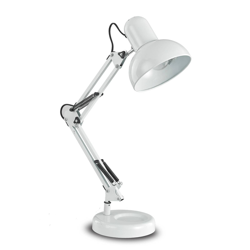 Lámpara de mesa Kelly brazo articulado E27, blanco precio