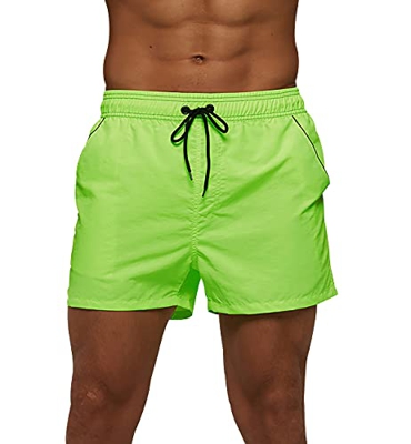 Bañador Natacion Hombre Bañadores Hombre Secado Rapido Traje de Baño Hombre Bañador Surf Corto Deportivo Piscina Natación Short Playa Surfero Hombre S
