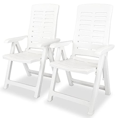Tumbona reclinable, Silla reclinable para Exterior, Silla de jardín para Patio, Silla reclinable para Relajarse, sillas de jardín reclinables, 2 Pieza
