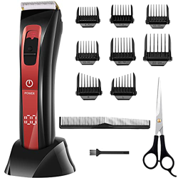 Maquina Cortar Pelo Profesional Kit Cortapelos Hombre Recargable Inalámbrica con Peines 4-24 mm/Derecha/Izquierda Recortador Pelo Barba IPX6 Impermeab características