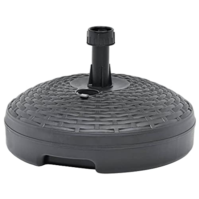 Keyur Base de sombrilla de jardín, Soporte de sombrilla de Exterior Soporte de sombrilla Base de sombrilla Arena/Relleno de Agua 20 L Plástico Antraci
