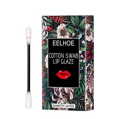 Lápiz Labial de Tatuaje con hisopo de algodón, 20 Piezas de lápiz Labial de Tatuaje con hisopo de algodón, lápiz Labial portátil desechable Impermeabl