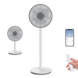 Dream Maker Ventilador de pie Silent con mando a distancia Oscilación 140 ° 3 niveles de velocidad 28 horas de duración de la batería Ventilador móvil precio