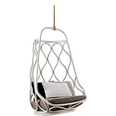HHTD Silla de Swing silling silling Hierro Columpio Interior pájaro anido Canasta Colgando Canasta Mecedora balcón Perezoso Cuna Silla