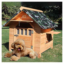 TYX Casetas Perros Exteriores Pequeñas Impermeables, Casetas Madera para Perros, para Mascotas Pequeñas Gatos Chihuahuas Perros Peluche Pomeranios,66× en oferta