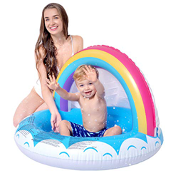 VEILTRON Rainbow Sunshade Summer Piscina Inflable Patio Trasero Inflado Bañera para niños precio