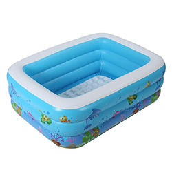 succeedw Piscina rectangular grande durable para la familia del jardín, piscina inflable del verano, ideal para niños, familia y adultos precio