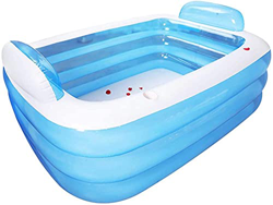 XINYUDAGE Piscina Inflable Portátil Bañera Plegable 3 Capas engrosadas PVC Al Aire Libre Pool Double Pool Pool para Niños Adulto-180 * 140 * 60 cm Ite precio