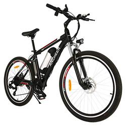 ANCHEER Bicicleta Eléctrica de Montaña de 26/27,5", Bicicleta Eléctrica con Batería de Litio de 8Ah /10Ah /12,5Ah y Desviador de 21 Velocidades (AE1_N en oferta