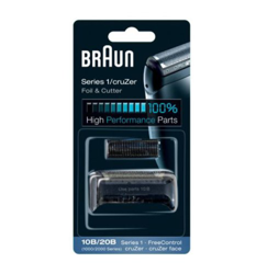 Braun 81695826 - Braun 10b pack de recambio para afeitadora eléctrica hombre series 1/freecontrol/cruzer con láminas de recambio y portacuchillas, neg precio