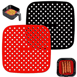 2 Piezas Revestimientos Freidoras de Aire, Reutilizables Freidoras de Aire, Almohadilla de Freidora de Aire, para Restaurante Casero, Calidad Alimenta características