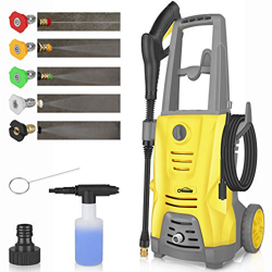 oasser Hidrolimpiadora de Alta Presión Eléctrica Limpiadora Alta Presión 1400W 125bar 380L/H Pistola Pulverizadora con Boquilla de 5 Piezas 5M Manguer características