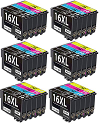 SupplyGuy 30 XL Cartuchos Compatible con Epson 16XL para Workforce WF2010 WF2500 WF2510 WF2520 WF2530 WF2540 WF2630 WF2650 WF2660 WF2700 WF2750 WF2760 características