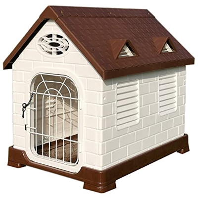 XYF Casa De Plástico para Perros, Jaula para Perros Al Aire Libre Resistente A La Intemperie Jaula para Perros De Interior Puppy Shelter, Universal En