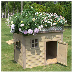 TYX Casetas Perros Exteriores Madera Grande, Casa Perros Caseta Perros Jaulas Perros Villa, para Animales Pequeños Medianos Y Grandes Resistente,39.37 precio