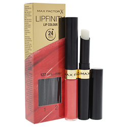 Max Factor Lipfinity - Barra de labios resistente a la transferencia, 127 So Alluring 2.3 ml + 1.9 g Coral en oferta