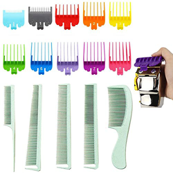 Liuer 10PCS Recortadores de Cabello Profesionales de Color Guía de Peine de Límite de Cortapelos Accesorio de Peine Límite Reemplazo de Peine Guía Com en oferta
