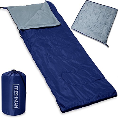 Deuba Monzana Saco de Dormir y Manta 2 en 1 Antracita Azul Oscuro Suave de Poliéster 190x75cm con Cremallera para Camping Exterior
