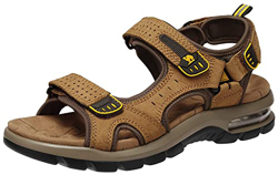CAMEL CROWN Hombre Senderismo Sandalias Verano Deportivas Sandalia de Outdoor de Playa Cuero Casual Trekking Zapatos características