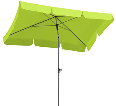 Schneider Parasol Locarno, Verde Manzana, Aprox. 180 x 120 cm, 4 Piezas, Rectangular