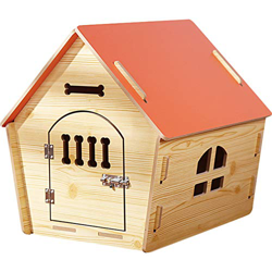 Casa de Madera para Perros con Cerradura I Casa para Perros de Interior I Lugar para Dormir para Las Mascotas I Repelente al Agua y Estable I Varios t en oferta