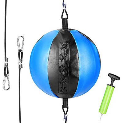Brynnl Juego de pelota de boxeo de doble extremo, pelota de boxeo y entrenamiento de pera, juego de pelota de boxeo con bloqueo de anillo, lucha contr