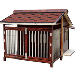 XYF Caseta para Perros de Madera Maciza al Aire Libre Perrera para Mascotas Caseta para Perros casa para Perros Villa casa para Mascotas Adecuado para características