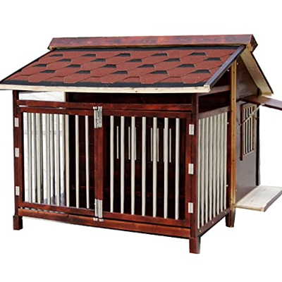 XYF Caseta para Perros de Madera Maciza al Aire Libre Perrera para Mascotas Caseta para Perros casa para Perros Villa casa para Mascotas Adecuado para