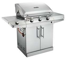Charbroil T-36G5 30mb - Barbacoa gas Acero inoxidable, parrilla 67x47 cm. con 3 quemadores + 1 lateral, 1 estante lateral características