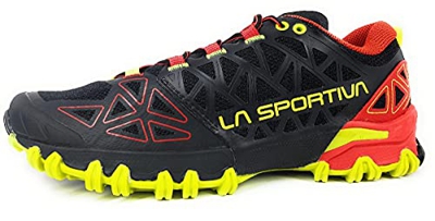 LA SPORTIVA Bushido II, Zapatillas de Senderismo Hombre, Black/Goji, 46 EU
