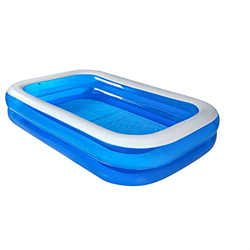 PPLAS 26 0CM 2 Capas Niños Inflatable Piscina Bañera Bañera Baby Kid Hogar Al Aire Libre Piscina Gran Piscina Inflable Piscina Cuadrada (Color : A) precio