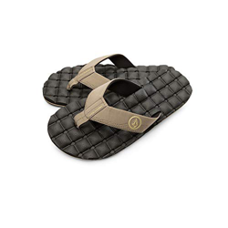 Volcom Volcom New School Sndl Zehentrenner Chanclas Hombre, Beige (Khaki), 42 - 43 EU (9 UK) precio