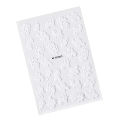 teng hong hui 5D Flores Pegatina de uñas Transferencia Floral Calcomanía Decoración Decoración Nail Nail Art Decoraciones características