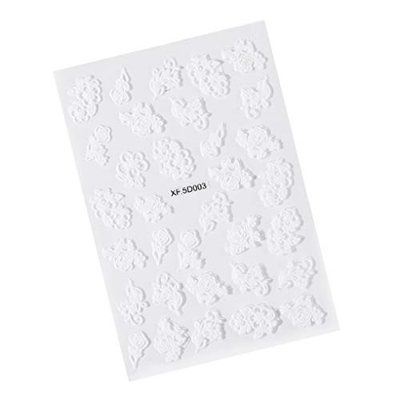 teng hong hui 5D Flores Pegatina de uñas Transferencia Floral Calcomanía Decoración Decoración Nail Nail Art Decoraciones