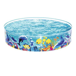 24 4 CM Niños para bebés Piscina Redonda CLORURO DE POLIVINILO Familia Grande Piscina al Aire Libre Jardín de Verano Niños Inflatable Pools Pools (Col precio