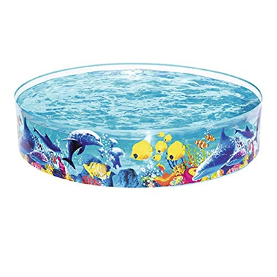 24 4 CM Niños para bebés Piscina Redonda CLORURO DE POLIVINILO Familia Grande Piscina al Aire Libre Jardín de Verano Niños Inflatable Pools Pools (Col