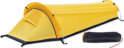 Jevina Tienda de campaña Biwak ultraligera para una sola persona, mochila Biwak, impermeable, saco de vivac para camping, actividades al aire libre