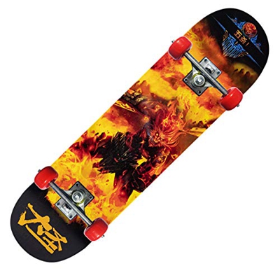 San Qing 31In Skateboard, Niño Doble Rocker Principiantes Skateboard Teens Drift De Alta Velocidad Skateboard De Cuatro Ruedas Regalo Adecuado para Ni
