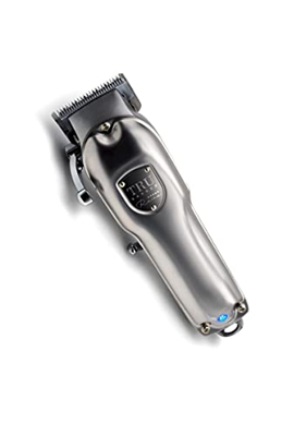 TRU BARBER Maquina cortapelos profesional REVO para barberia y peluqueria, MOTOR 6500 RPM con medidas de alzas peines de barberia. Maquina de cortar c