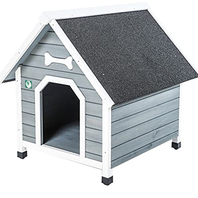 XYF Caseta para Perros de Madera Maciza para Mascotas, Casa de Perro Resistente a la Intemperie para Todas Las Estaciones Casa Grande para Perros, Apt