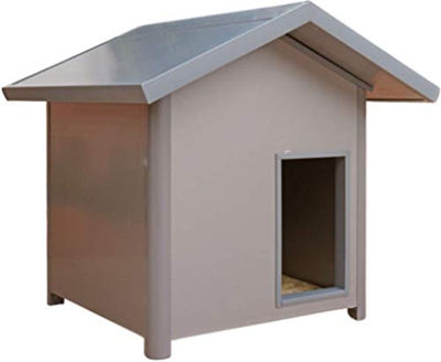 Thermoestank Caseta para Perro con Aislamiento Térmico Gris Metalizado Tamaño Mediano
