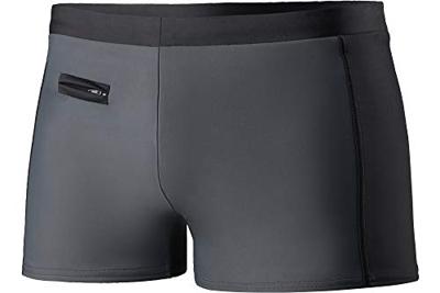 Ladeheid Bañador de Natación Bóxer Baño Hombre LA40-176 (176-Negro/Gris, XXXL)