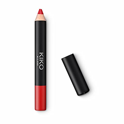 Kiko Milano Smart Fusion Matte Lip Crayon 05 Lápiz de Labios para Llevar, Strawberry Red