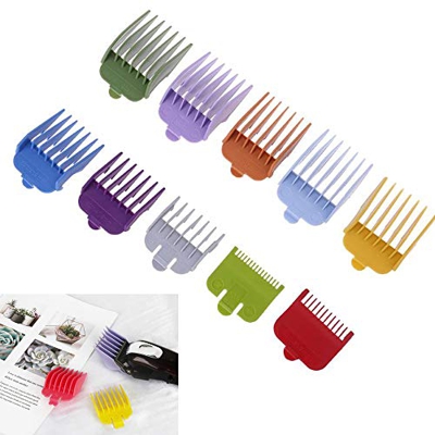 10PCS/Set Peines guía profesional para cortar cabello Peines Protectores repuesto Peine para cortar cabello Peines corte Aptos para muchas cortadoras/
