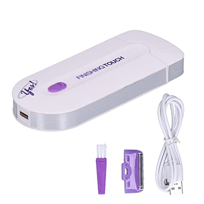 BigKing Depiladora eléctrica de Bolsillo, depiladora eléctrica para el hogar, Unisex, Carga USB, inducción, luz Azul, afeitadora indolora para axila, 