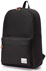 VASCHY Mochila Escolar Adolescente Mochila Negra Hombre Mujer Casual Resistente al Agua Ligera Mochila Portatil 15,6 Pulgadas Clasica Trabajo Viaje Un características